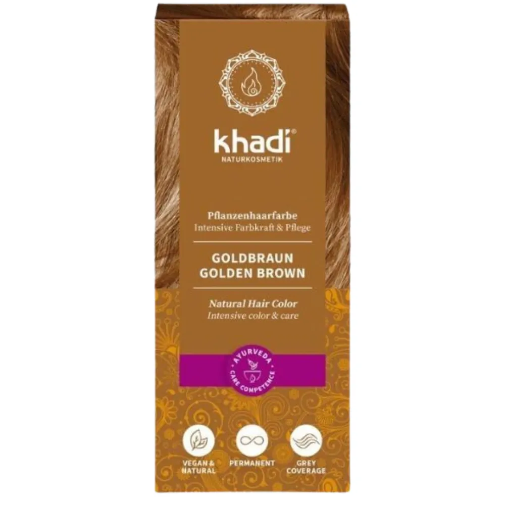 Khadi Henna Bio Castaño Dorado 100g - Imagen 1